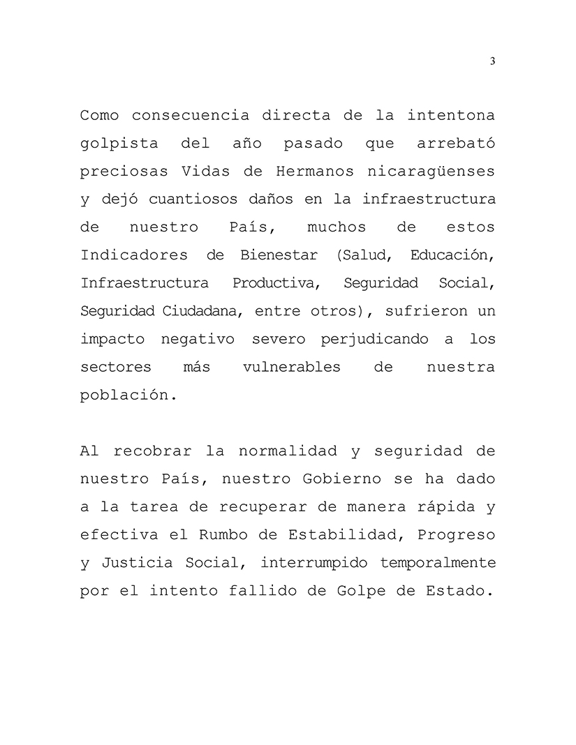 una reforma fiscal para proteger los derechos de las familias nicaragüenses